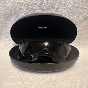 Prada Sleek Black Sunglasses with Case